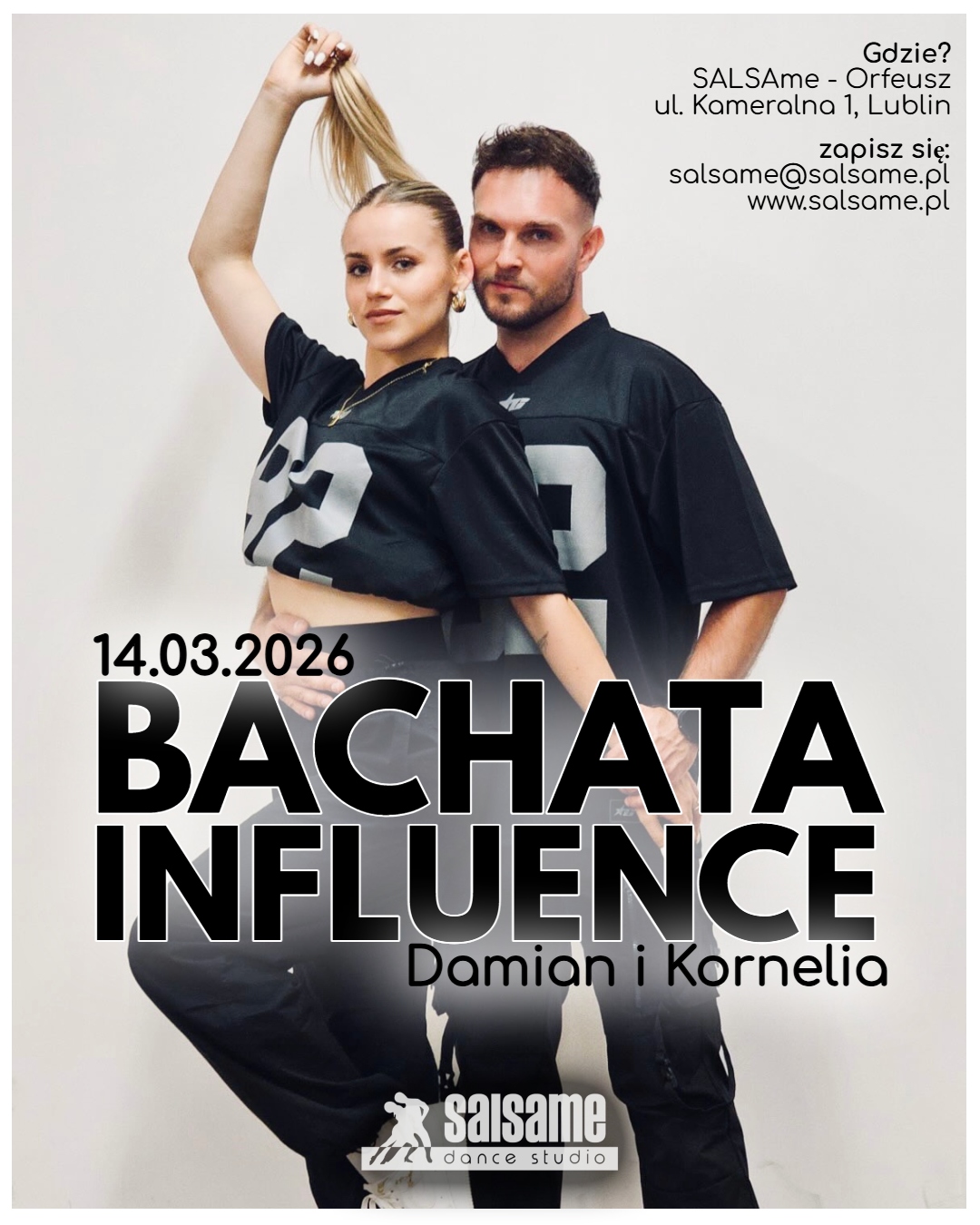 BACHATA INFLUENCE warsztaty Damian i Kornelia 14.03.2026 SALSAme Lublin