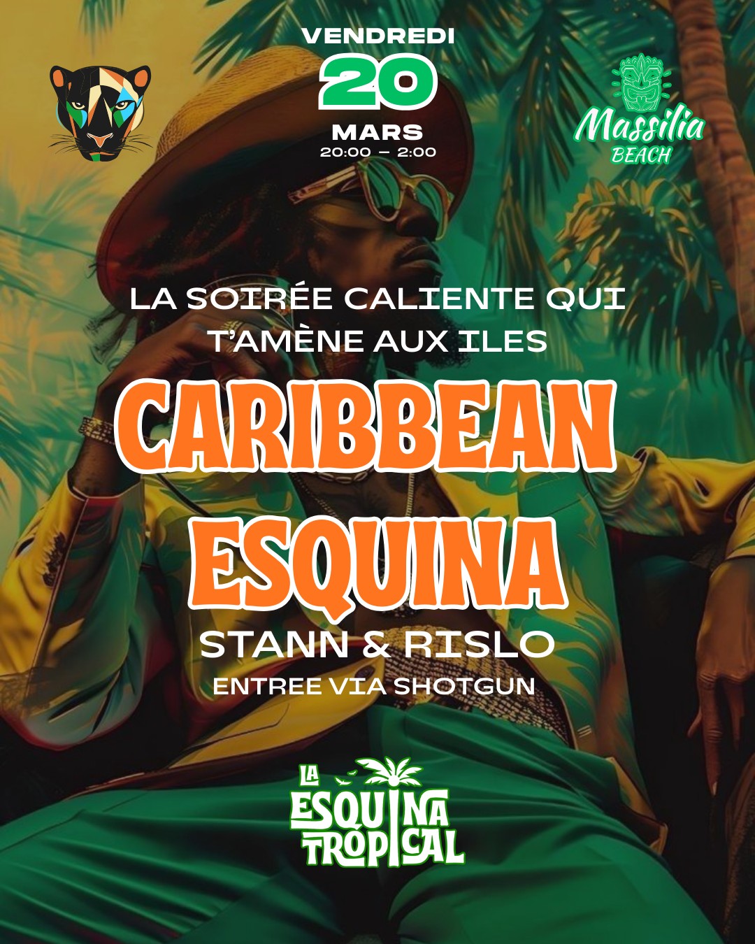 SOIRÉE CARIBBEAN ESQUINA