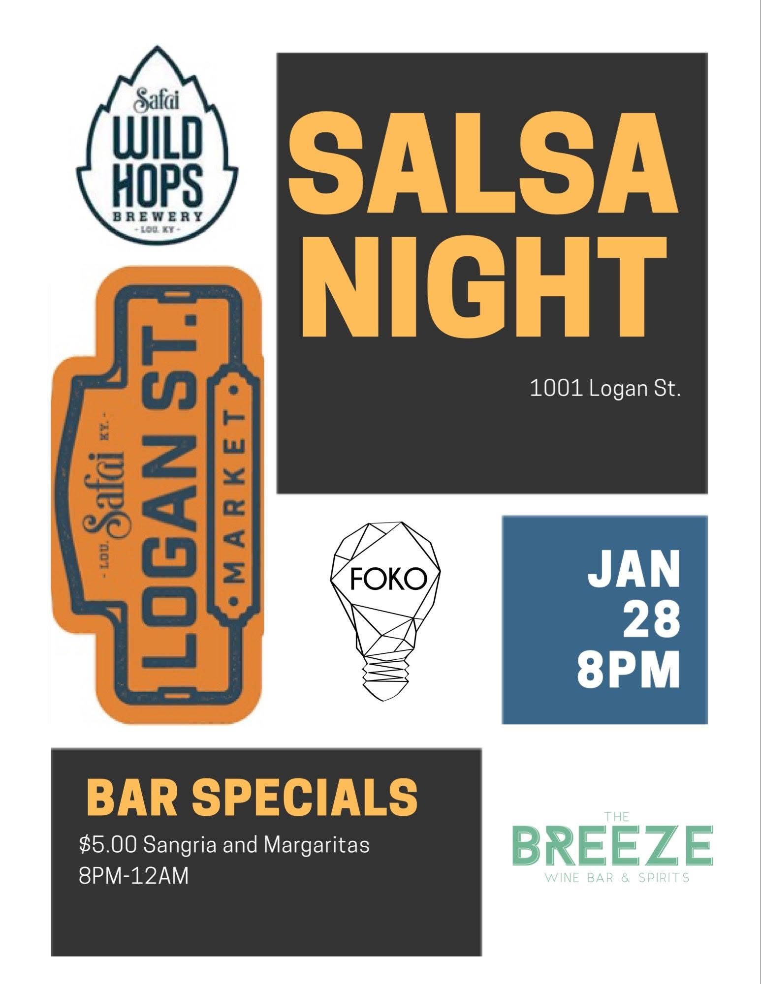 Salsa night at Logan Street Market