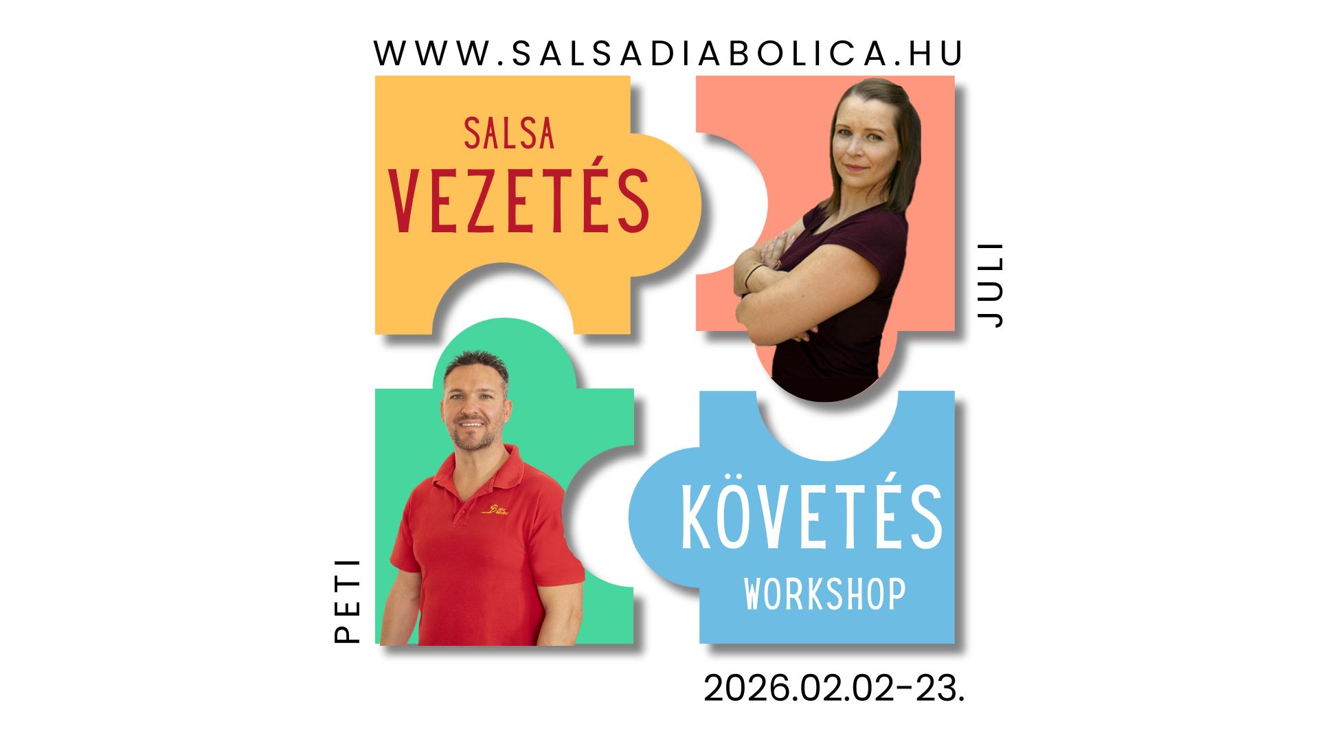 Vezetés & Követés a páros tánc kulcsa 4 alkalmas workshop!