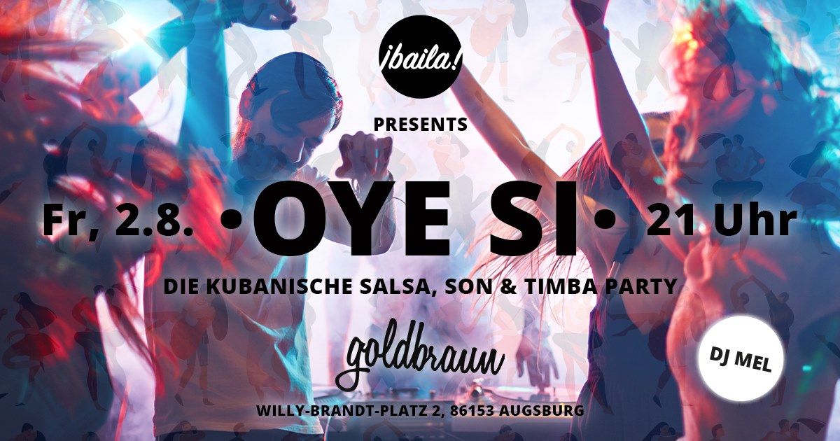 • OYE SI • Salsa, Son & Timba Party goldbraun