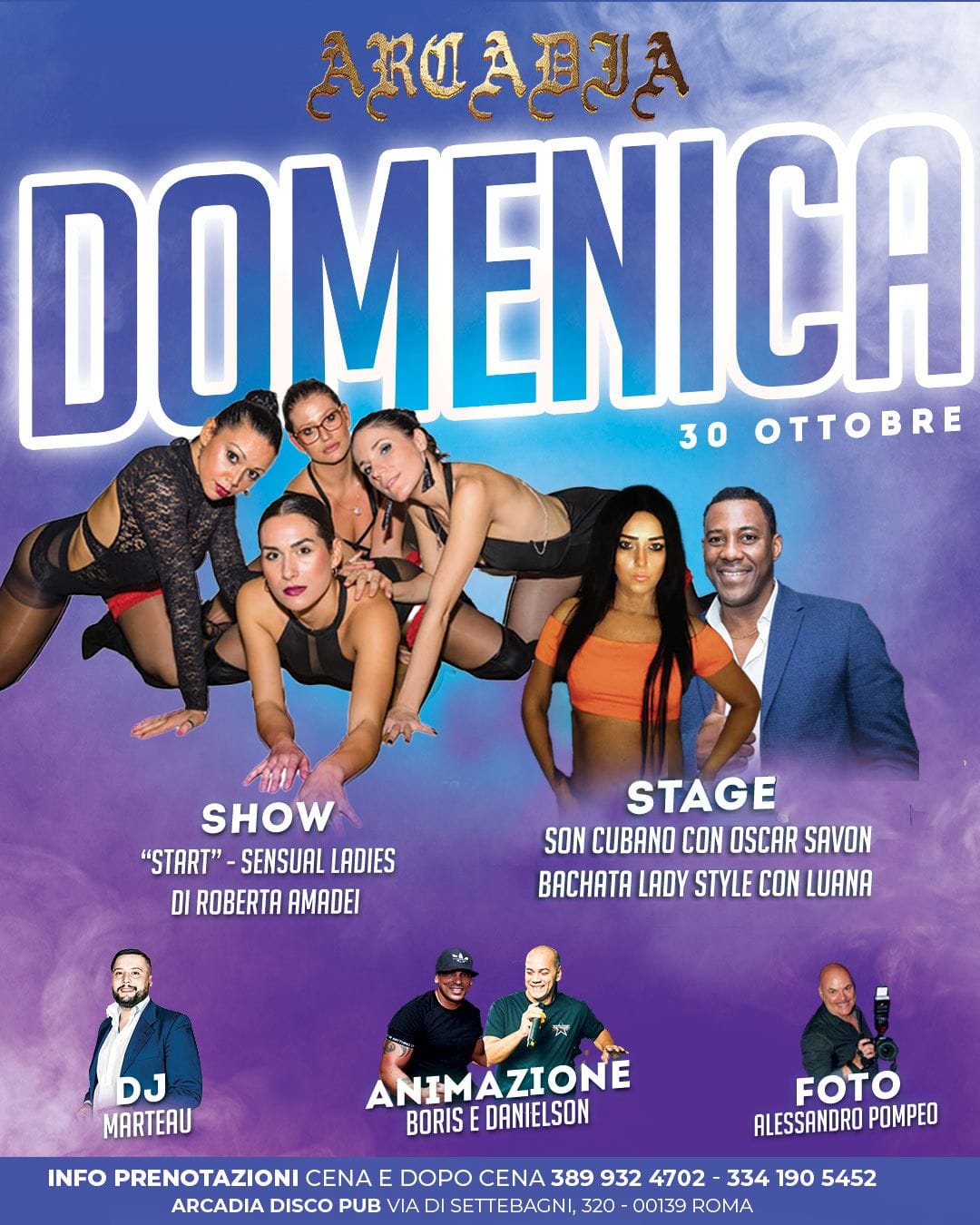 ARCADIA DISCO PUB PRESENTA DOMENICA SALSERA E BACHATERA