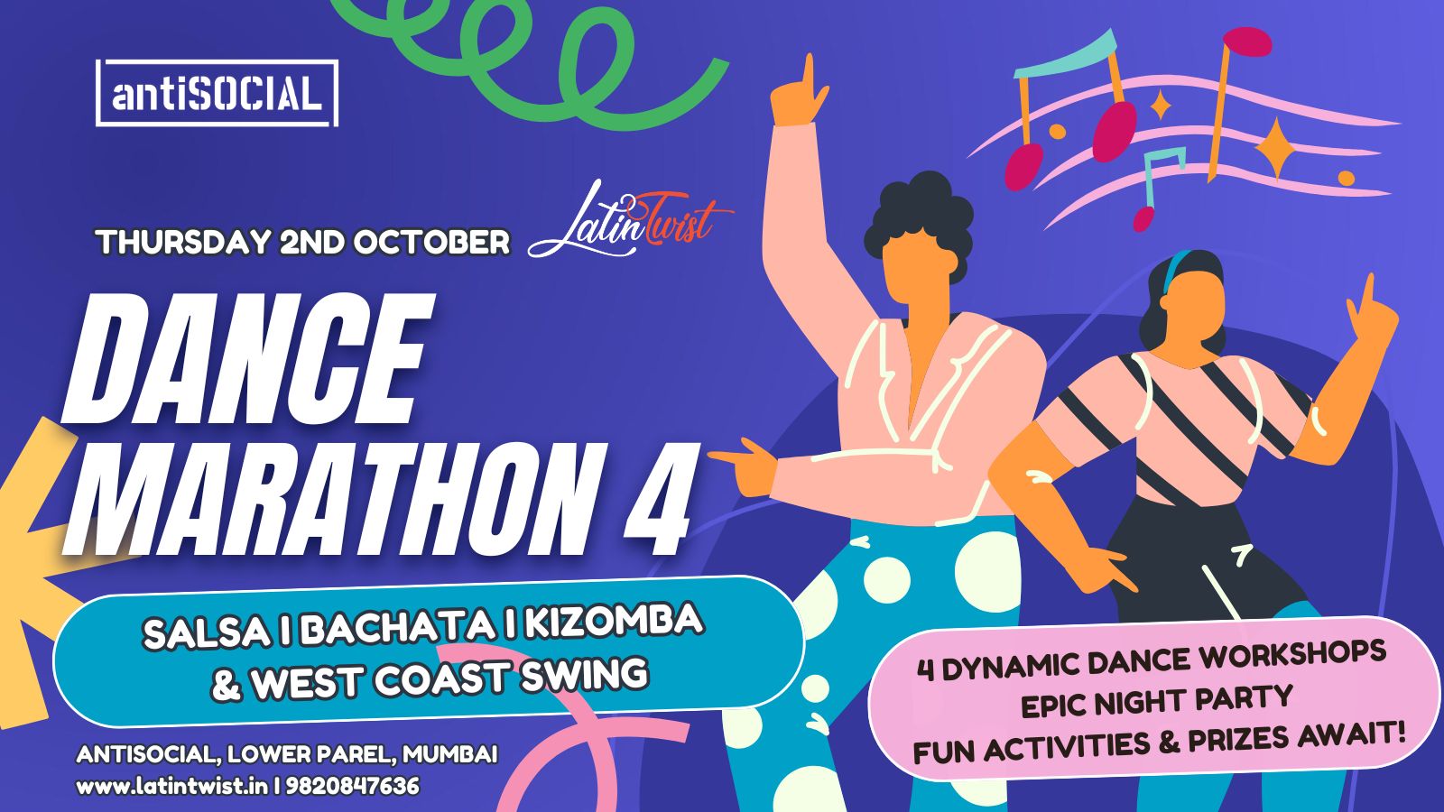 Dance Marathon 4 - at AntiSOCIAL Mumbai by Latin Twist