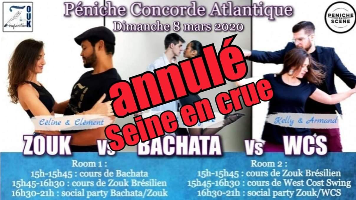 Bachata Vs Zouk Vs Wcs ANNULÉ