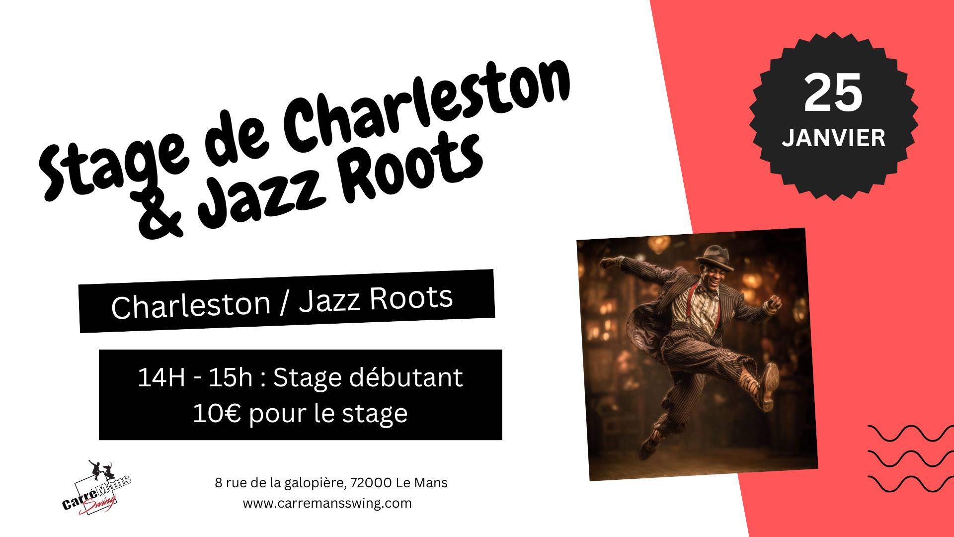 Stage de Charleston et Jazz Roots solo (débutant)