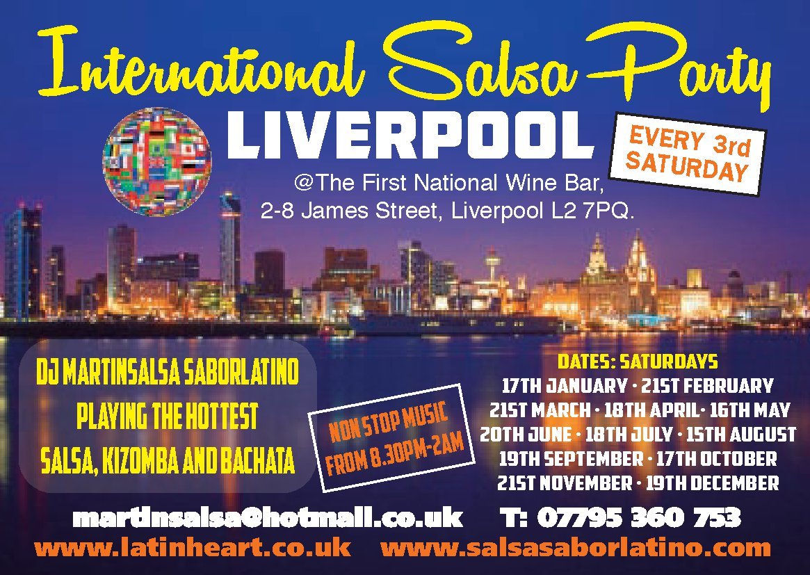 INTERNATIONAL SALSA PARTY LIVERPOOL with Special Guest International Teacher RAFAEL BARO - GERMANY CUBA