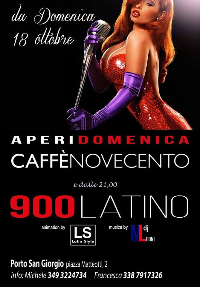"900" - LATINO- inaugurazione DOMENICA 18 ottobre