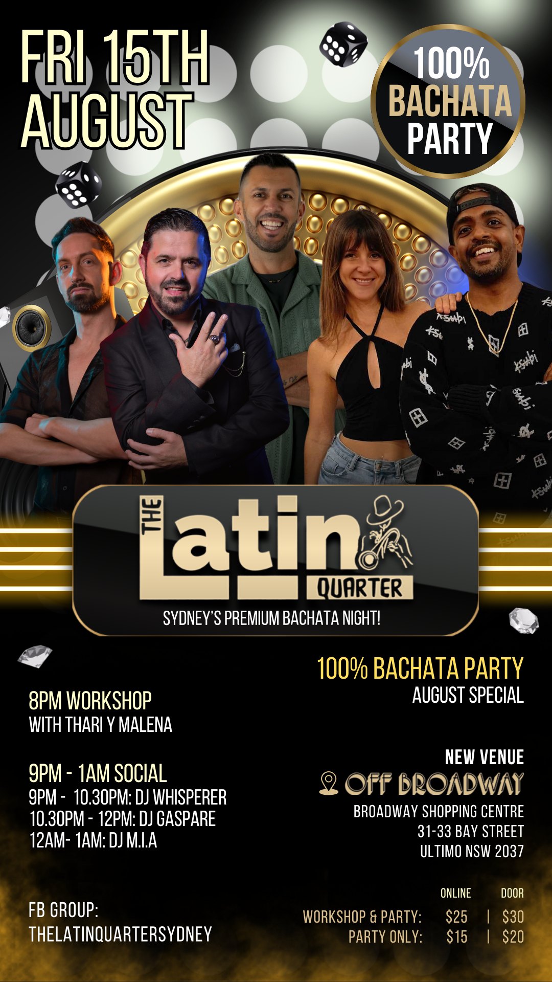 The Latin Quarter 100% Bachata Party - AUGUST EDITION