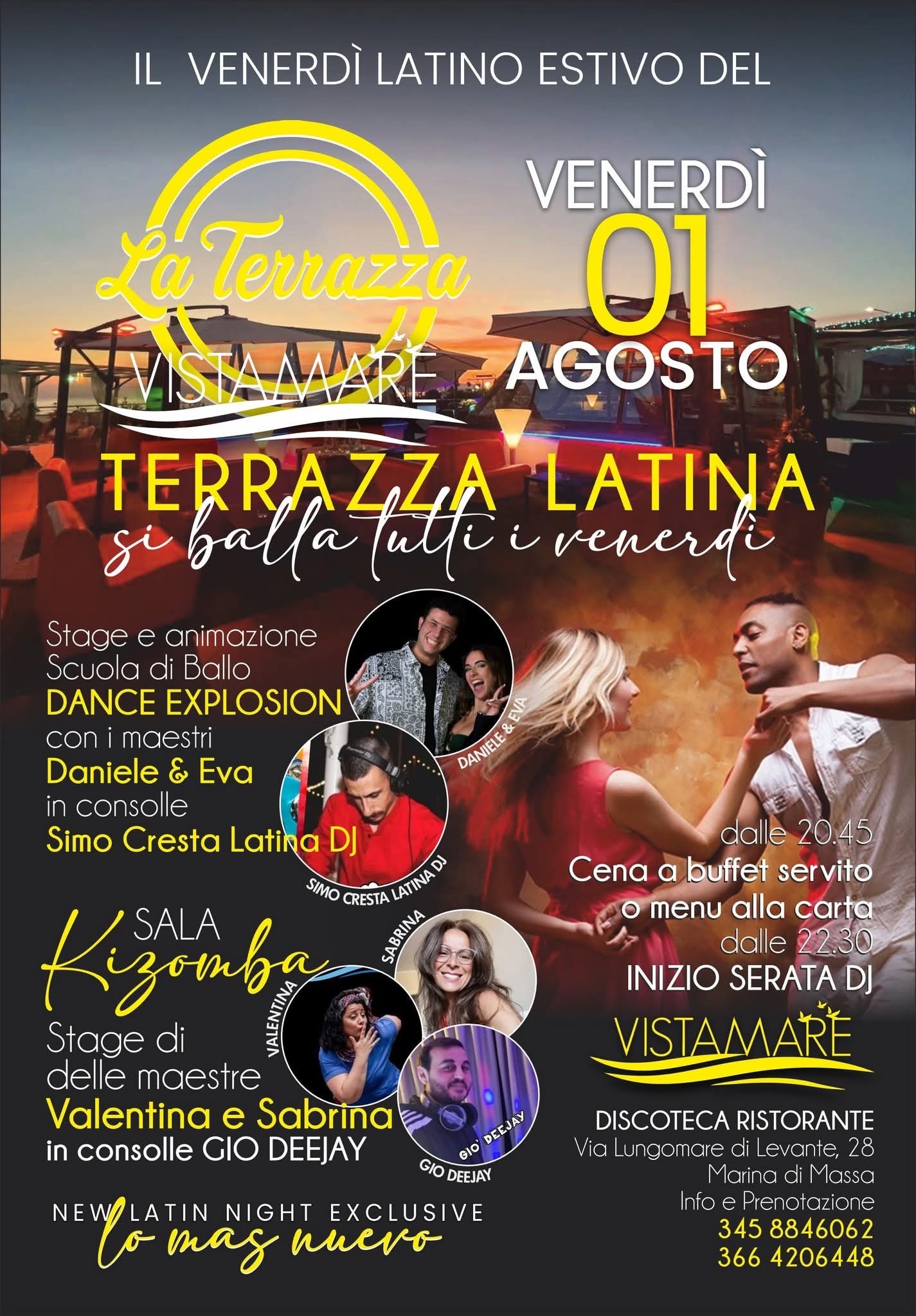 Vistamare Latin Night ⭐️La Terrazza Latina ⭐️