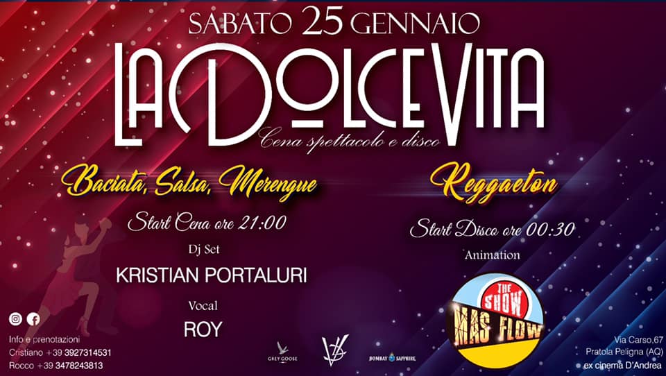 Mas Flow - The show La Dolce Vita Pratola Peligna 25-01