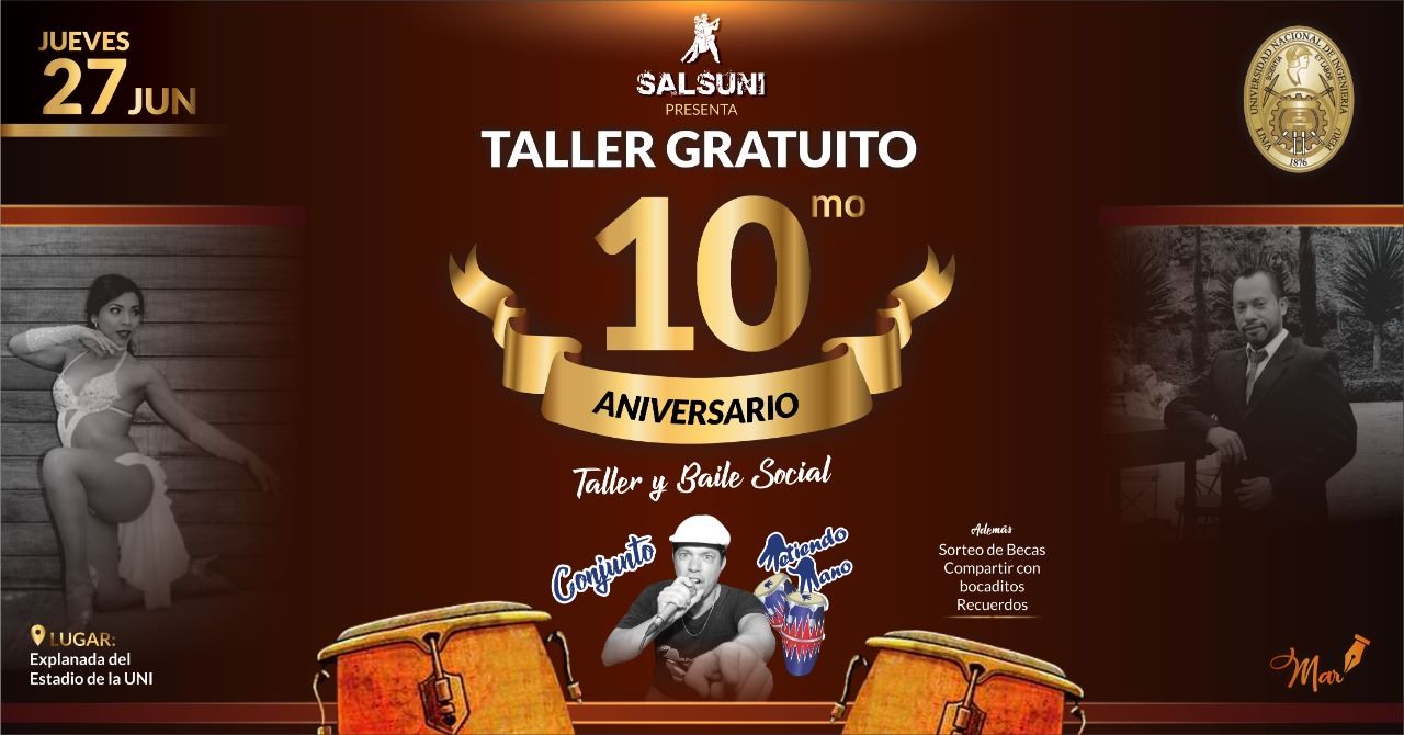 Taller Gratuito Por Décimo Aniversario De Salsuni