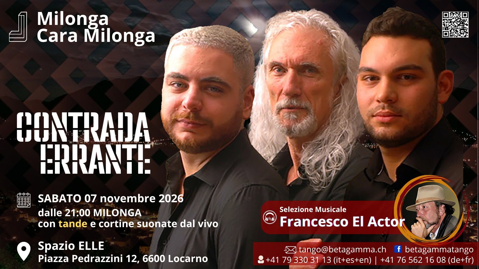 Milonga, Cara Milonga e musca live con la Contrada Errante