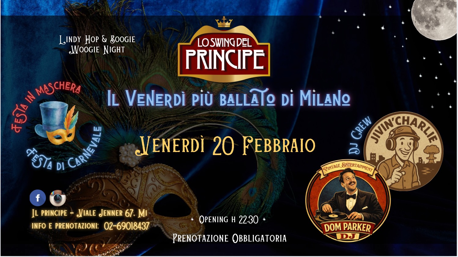 ☆ Lo Swing del Principe☆Carnival Party☆Lindy Hop&Boogie Woogie☆Dj Crew Dom Parker & Jivin'Charlie ☆