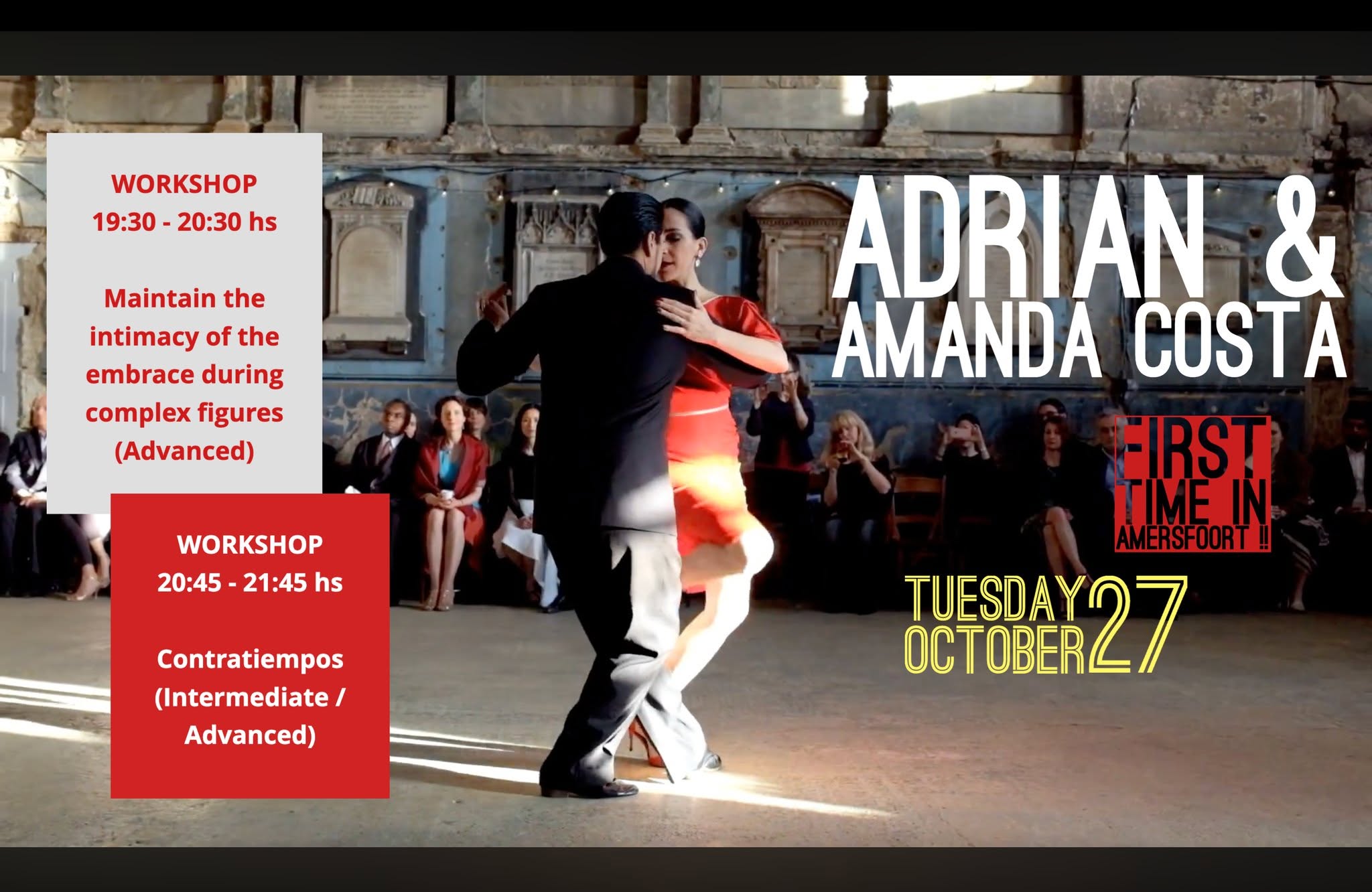 Workshops Adrian & Amanda Costa in Amersfoort