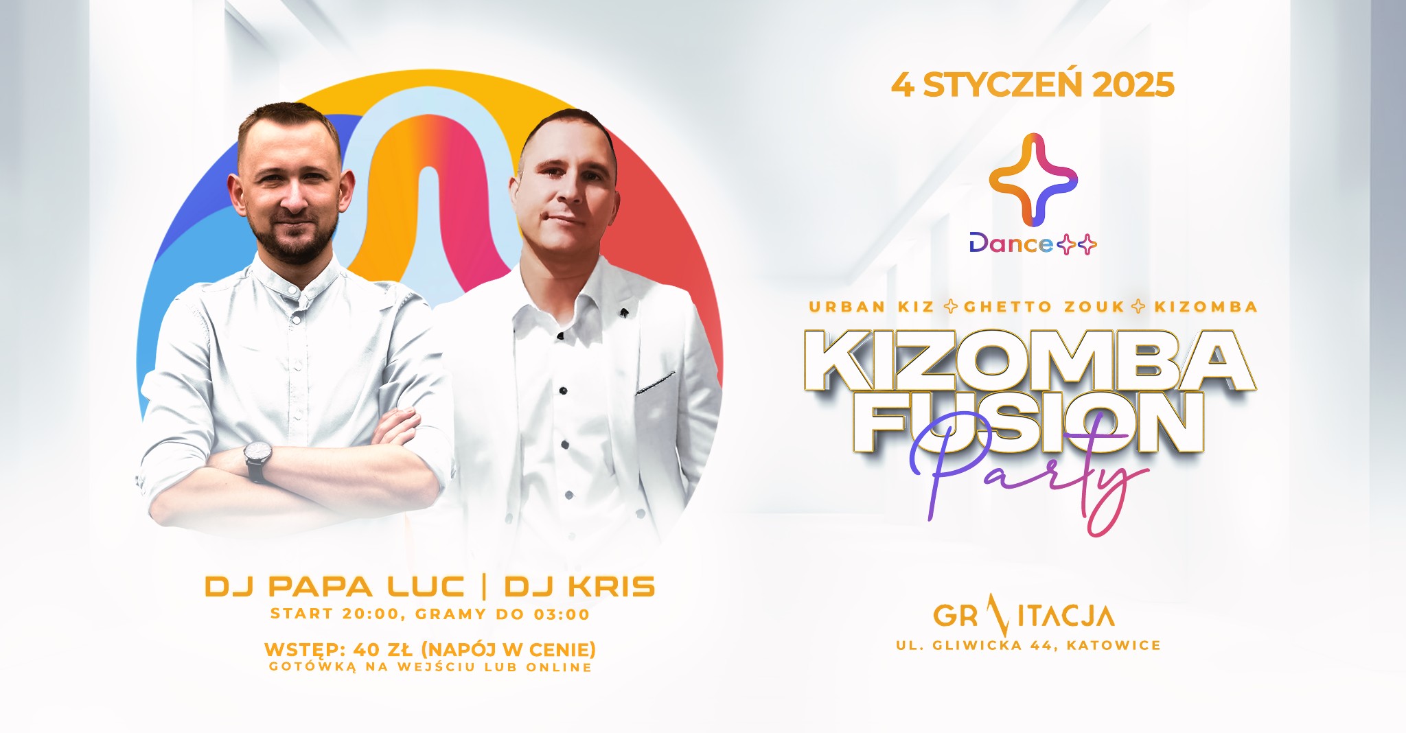 Dance++ Kizomba Fusion Party 04.01.2025 (sb) Gravitacja Katowice