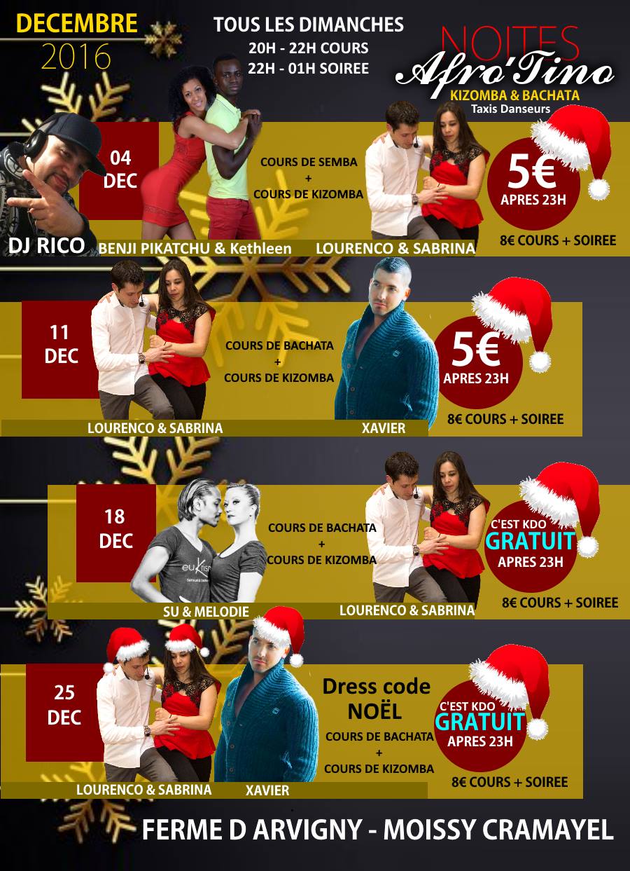 Noites Afro'tino Fete Noel En Decembre - Dimanche 04