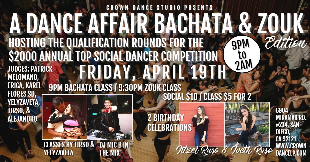 A Dance Affair, Bachata & Zouk Edition
