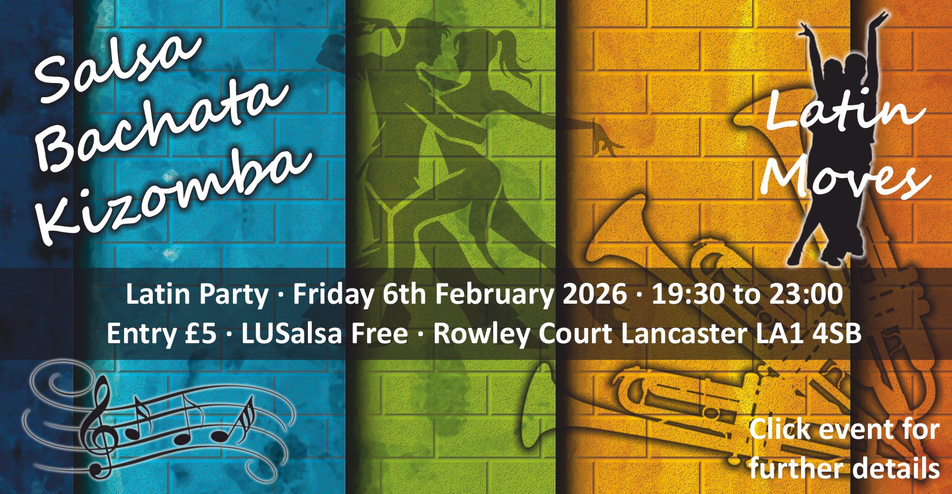 Lancaster Salsa Bachata Kizomba - Party Night - 6th February 2026
