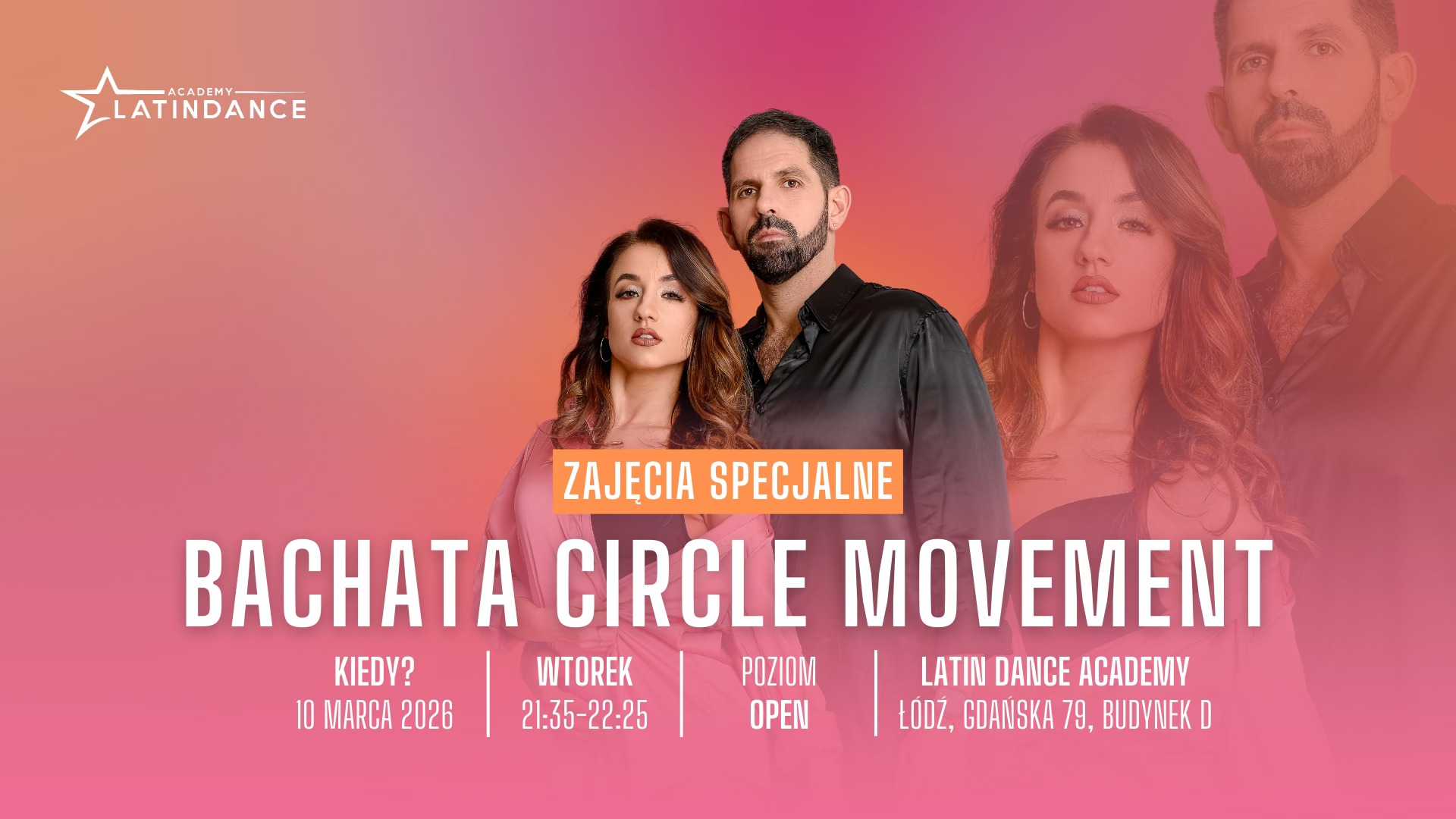 Bachata Circle Movement Zajęcia Specjalne w LDA! 10 marca '26