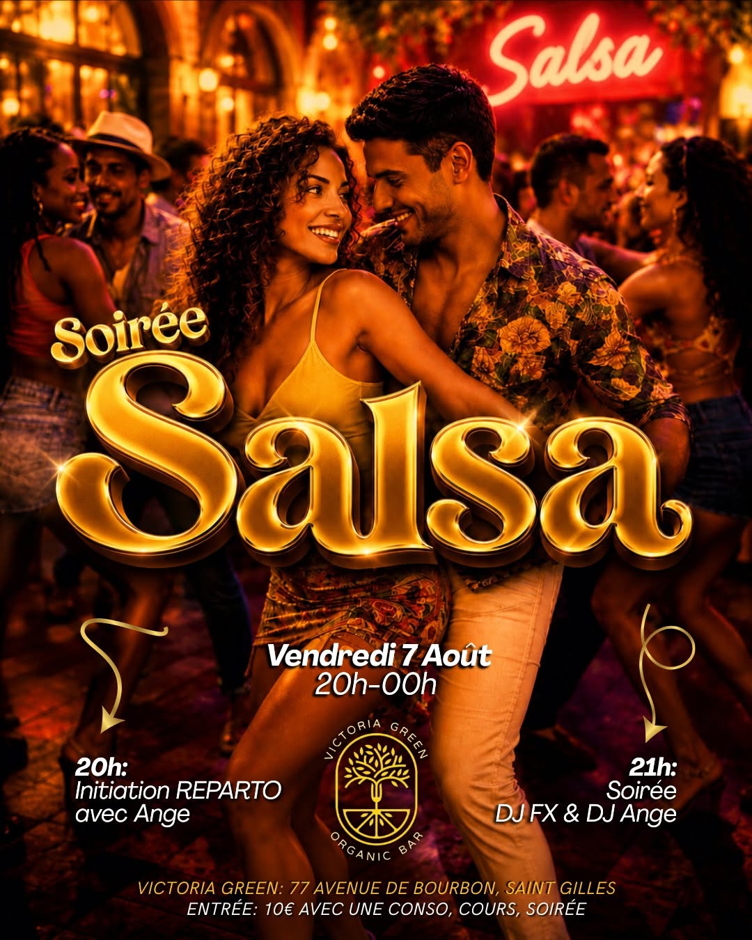 Soirée SALSA ✨🇨🇺🔥 au Victoria Green