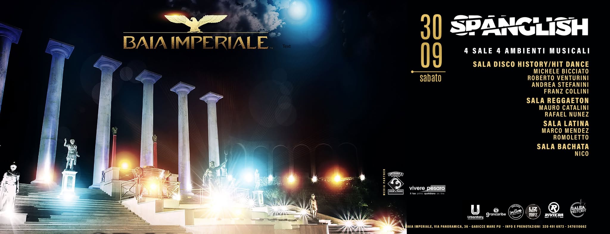 SPANGLISH - Top Event -Baia Imperiale