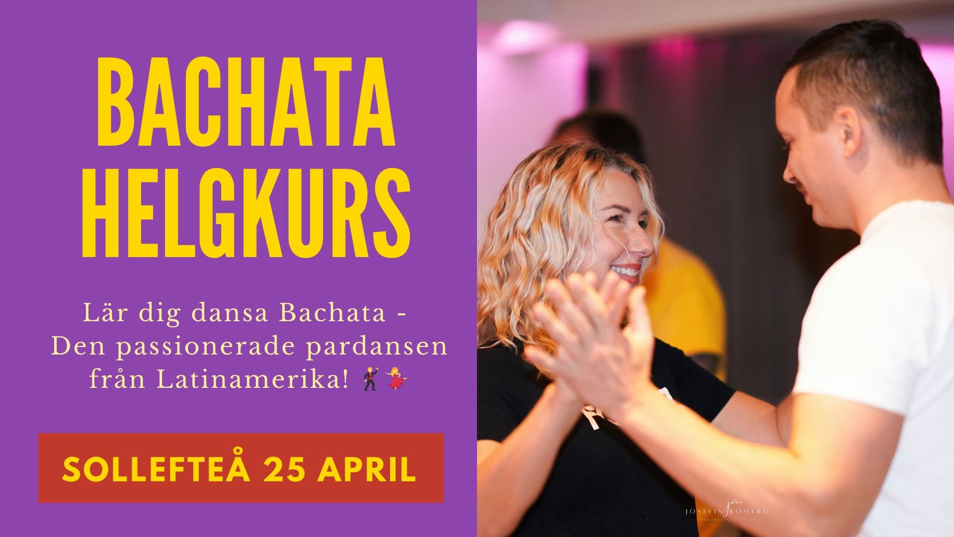 Bachata Helgkurs Sollefteå 25 April 💃🕺✨