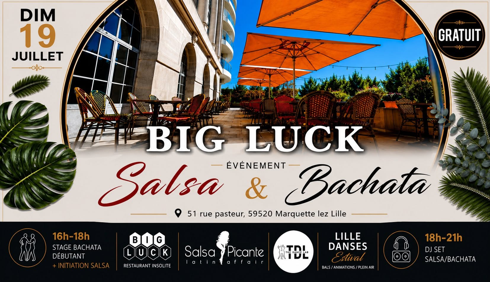 🏭 Big Luck Soirée Salsa Bachata & Stage Bachata Gratuit dans une Ancienne Usine 🍺🎲