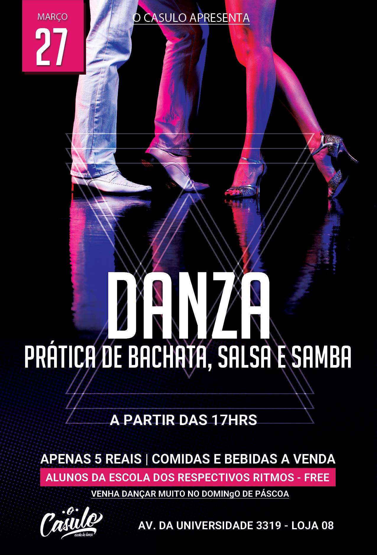 DANZA - Prática de Bachata,Salsa e Samba