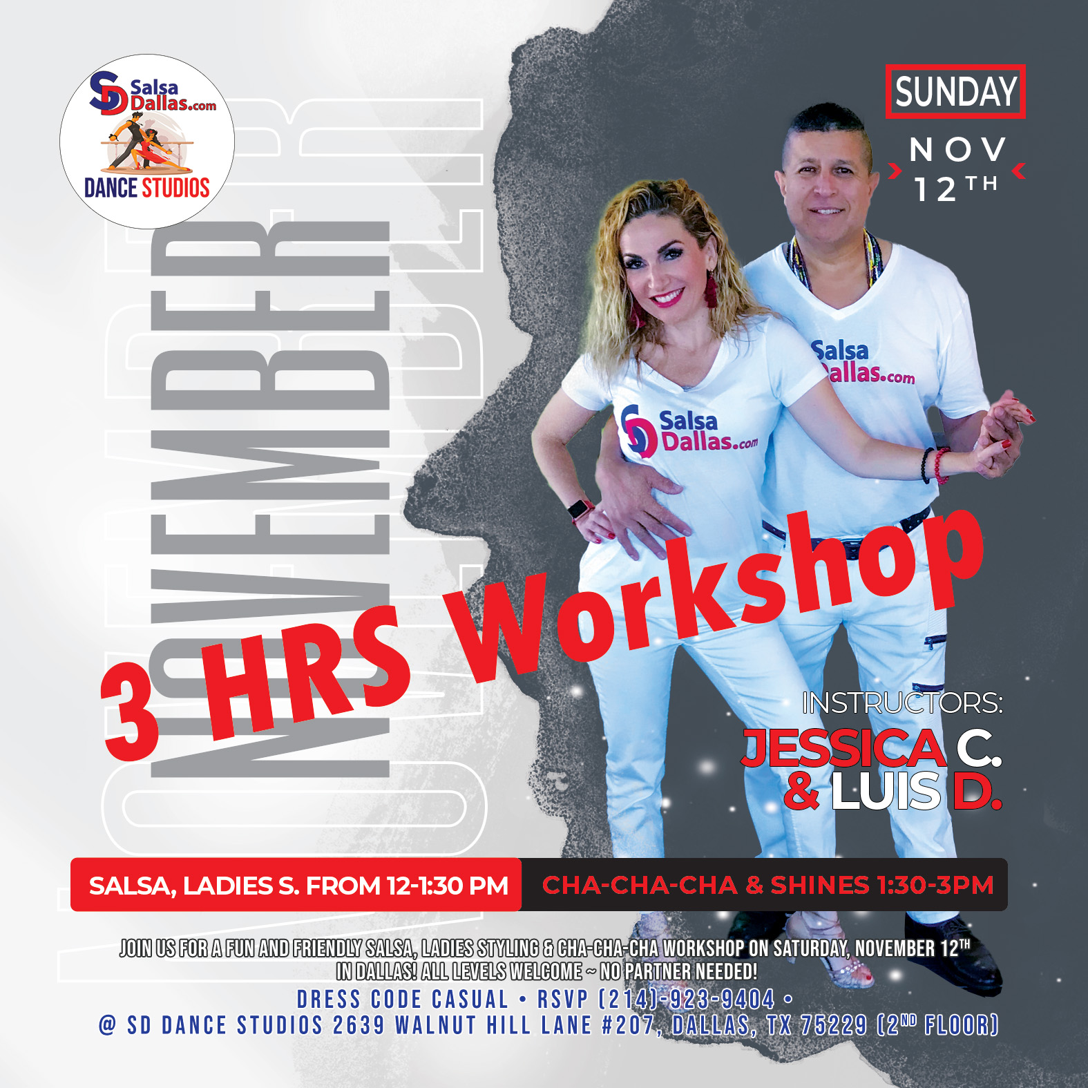 Salsa, Ladies Styling & Cha-cha-cha WORKSHOP