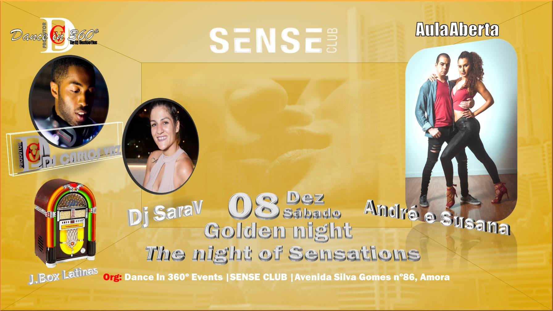 Golden night The night of Sensations