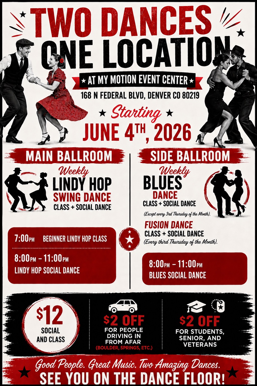 Two Dances One Location Lindy Hop & Blues Thursday Nights