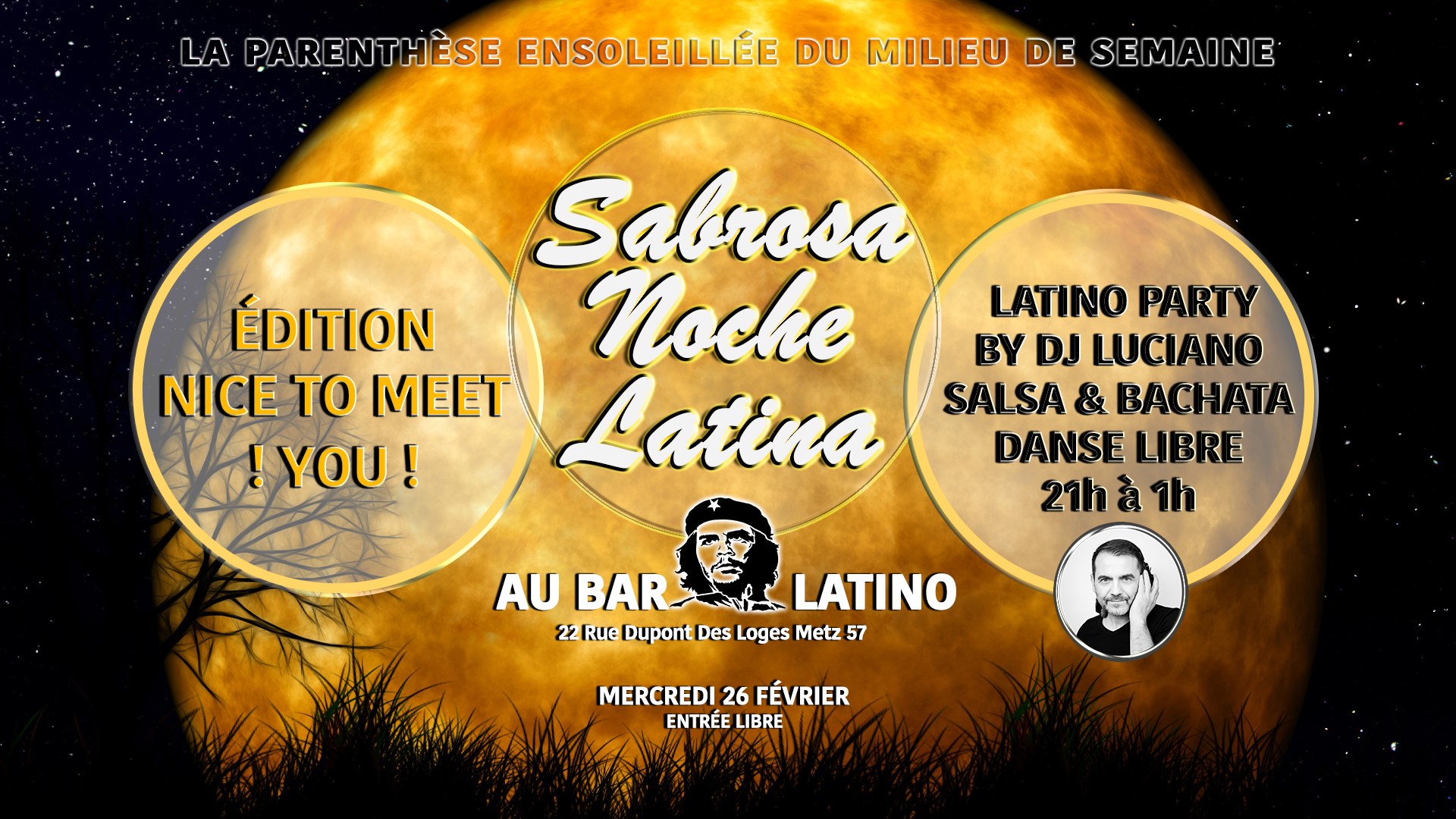 Sabrosa Noche Latina - Soirée by DJ Luciano - Nice To Meet You