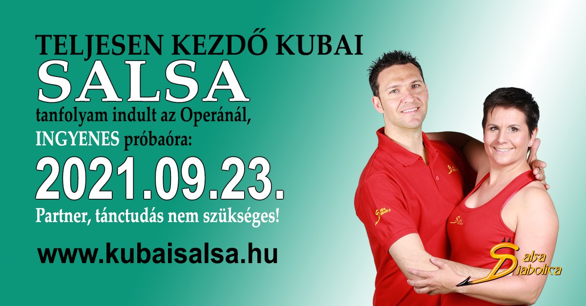 Teljesen kezdő kubai salsa tanfolyam ingyenes próbaórával az Operánál!
