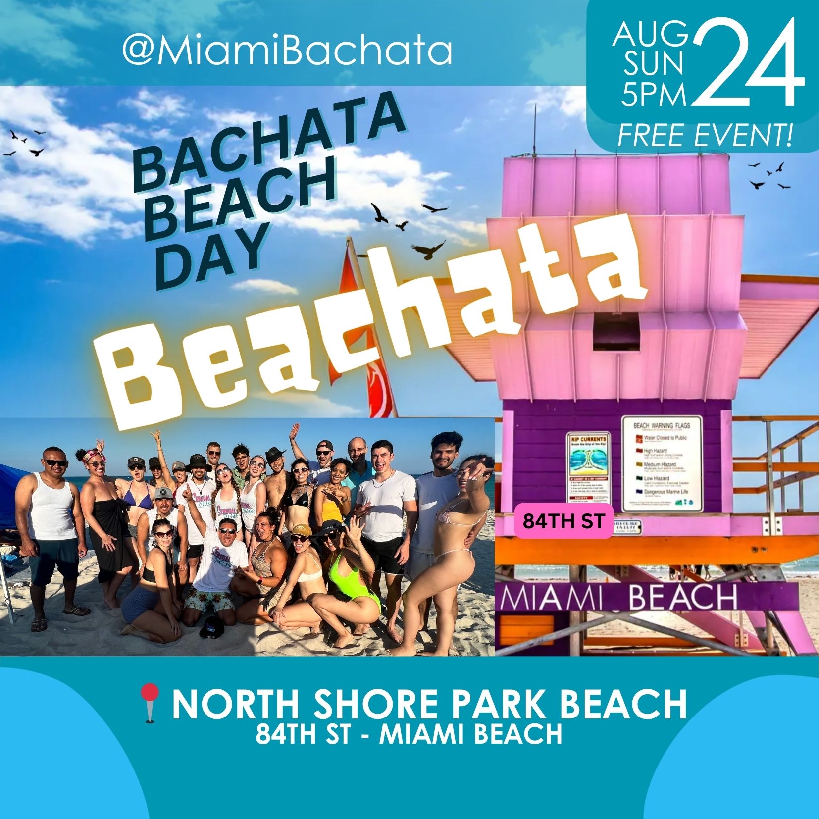 Beachata - Miami Bachata Beach Day! Free event!