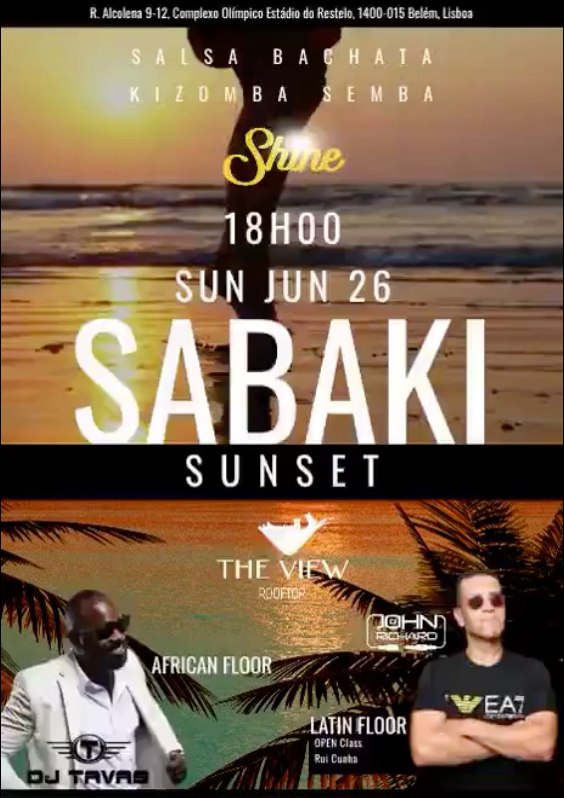 SHINE SaBaKi Sunset !!2 PISTAS!! • Dom 26 Jun @ The View Rooftop