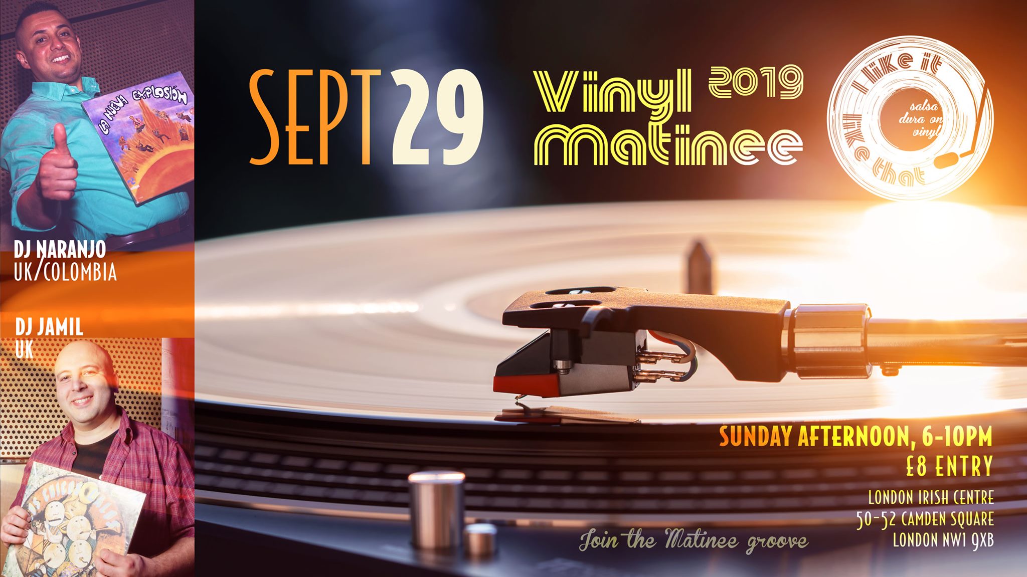 Vinyl Matinee with DJ Naranjo & DJ Jamil
