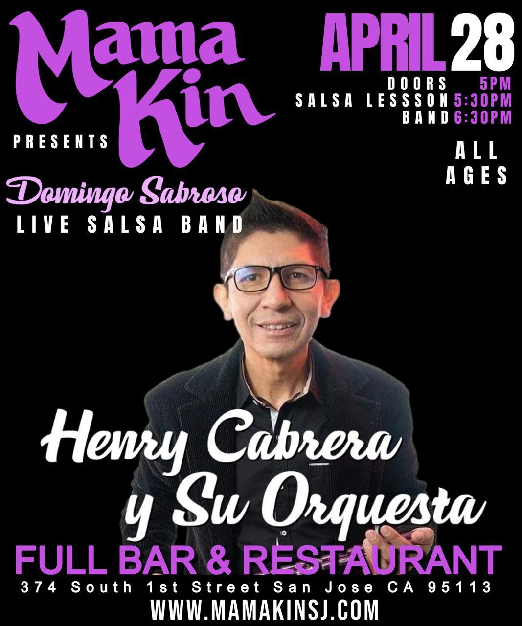 Domingo Sabroso Presents En La Casa De La Salsa Henry Cabrera y Su Orquesta