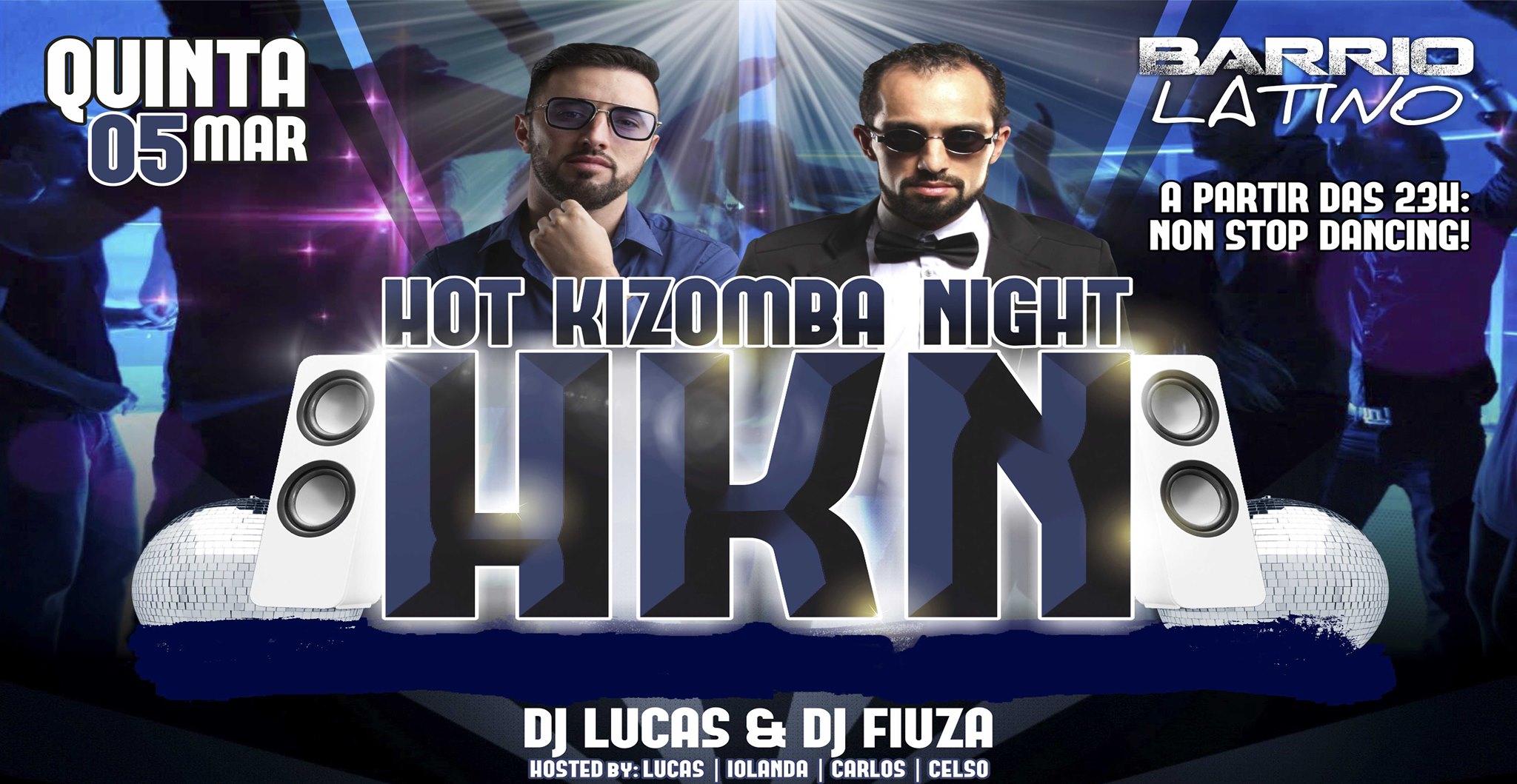 Hot Kizomba Night - Quinta 5 MARÇO no Barrio Latino