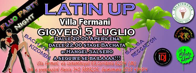 LATIN UP- Fluo Party Night