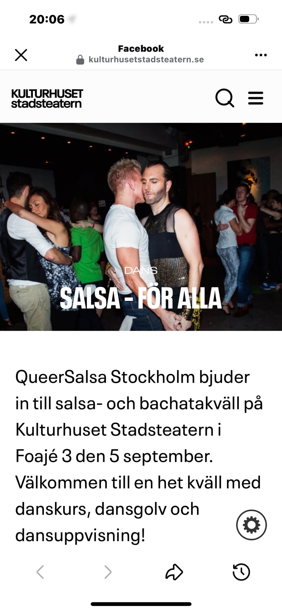 QueerSalsa på Kulturhuset!