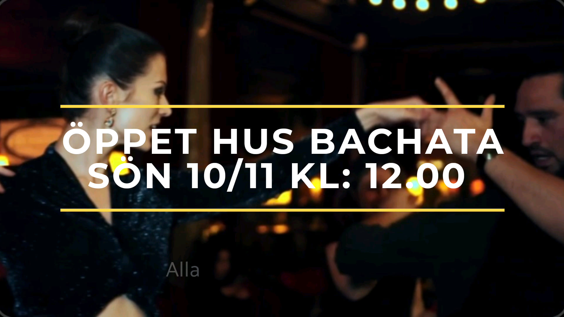 Gratis prova-på BACHATA 10 11 & kursstart 17 11 i Eskilstuna