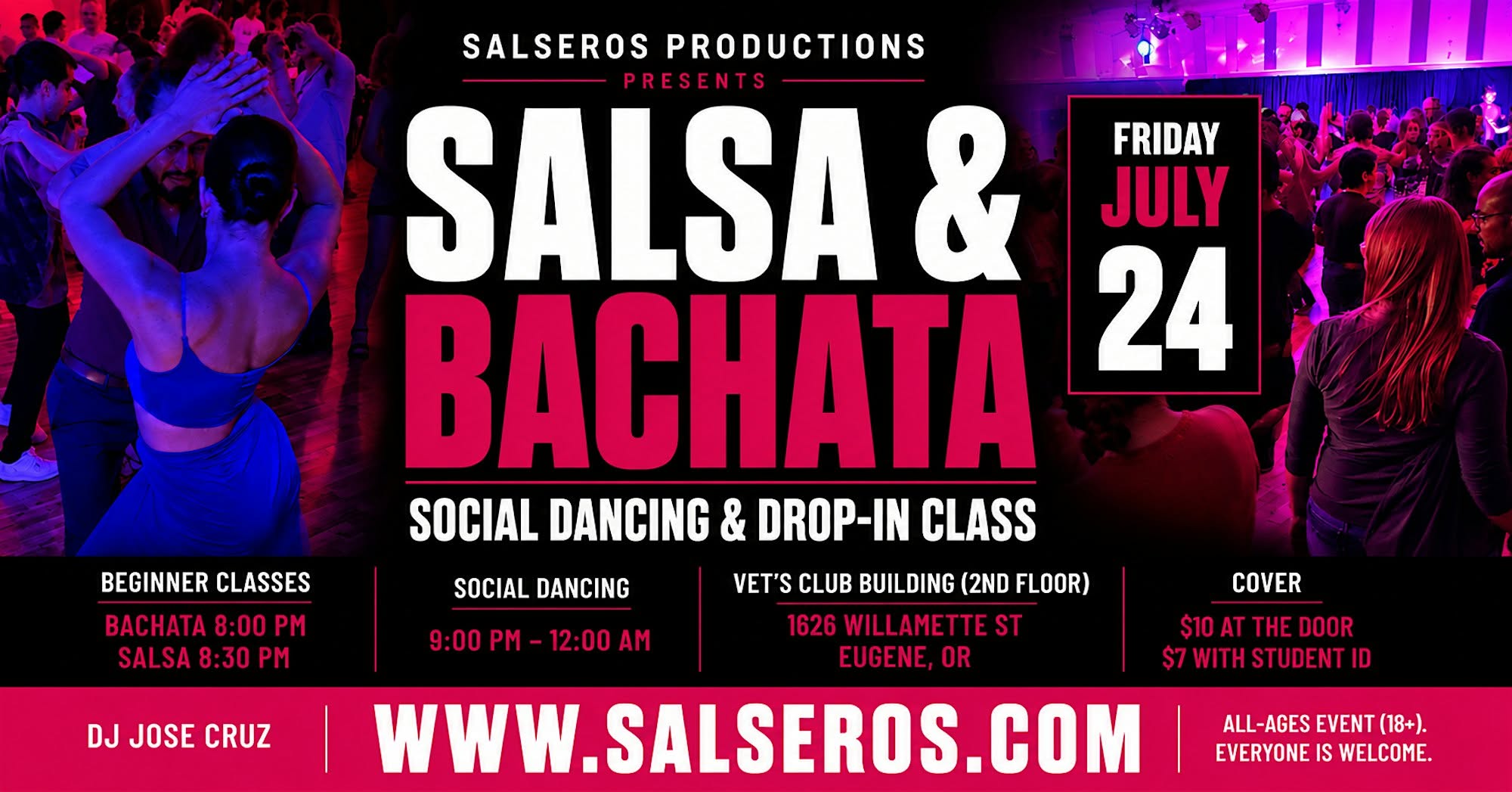 Salsa & Bachata Social Dance and Drop-in class