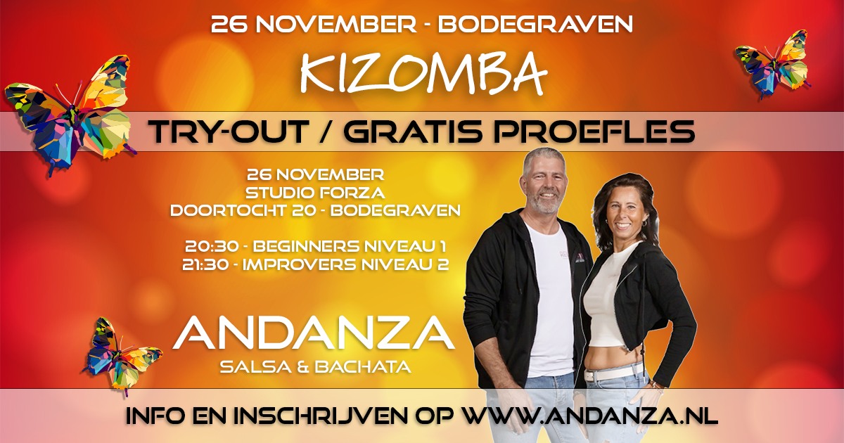 Kizomba - Try-out gratis proefles - Bodegraven