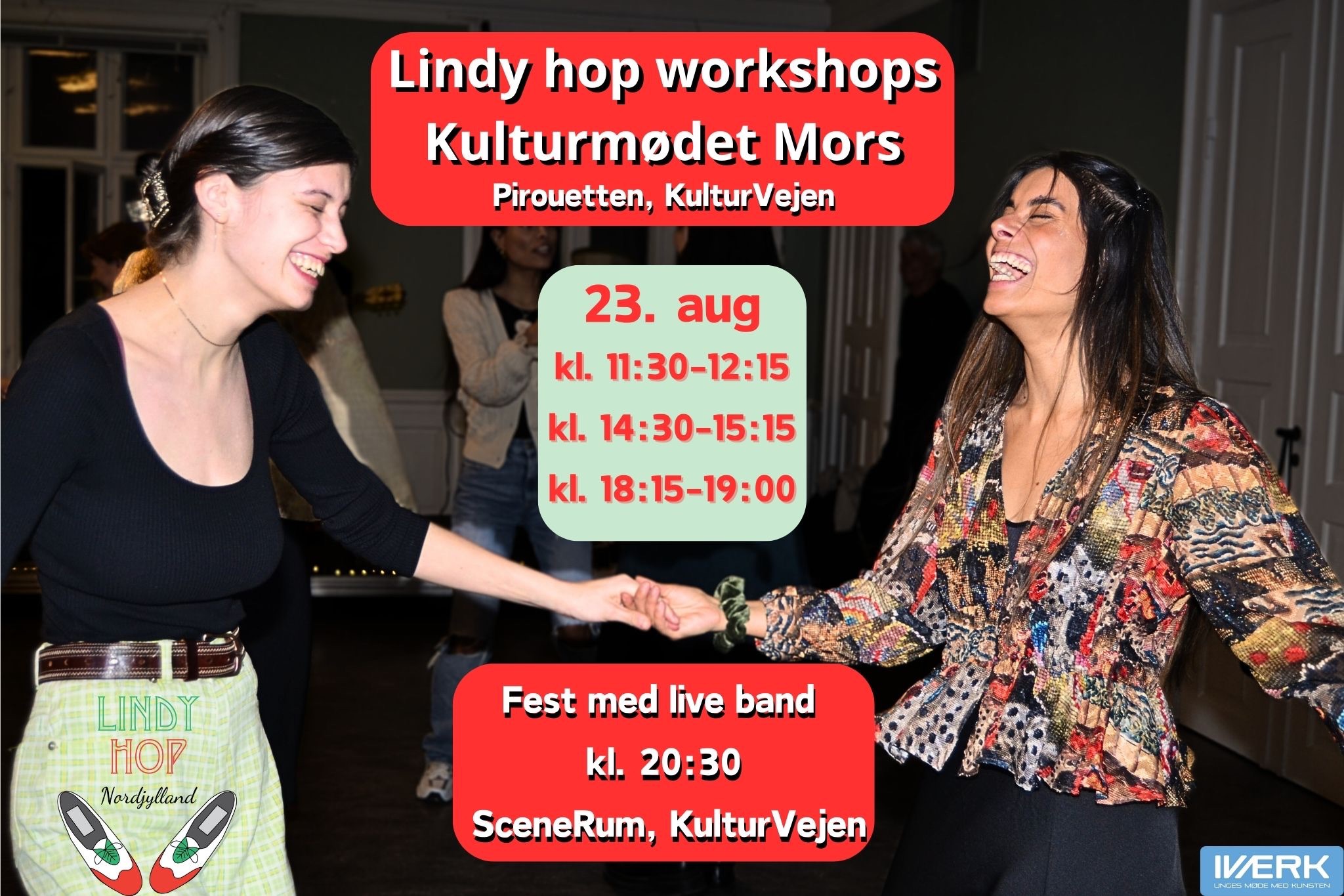 Lindy hop workshop og FEST på Kulturmødet