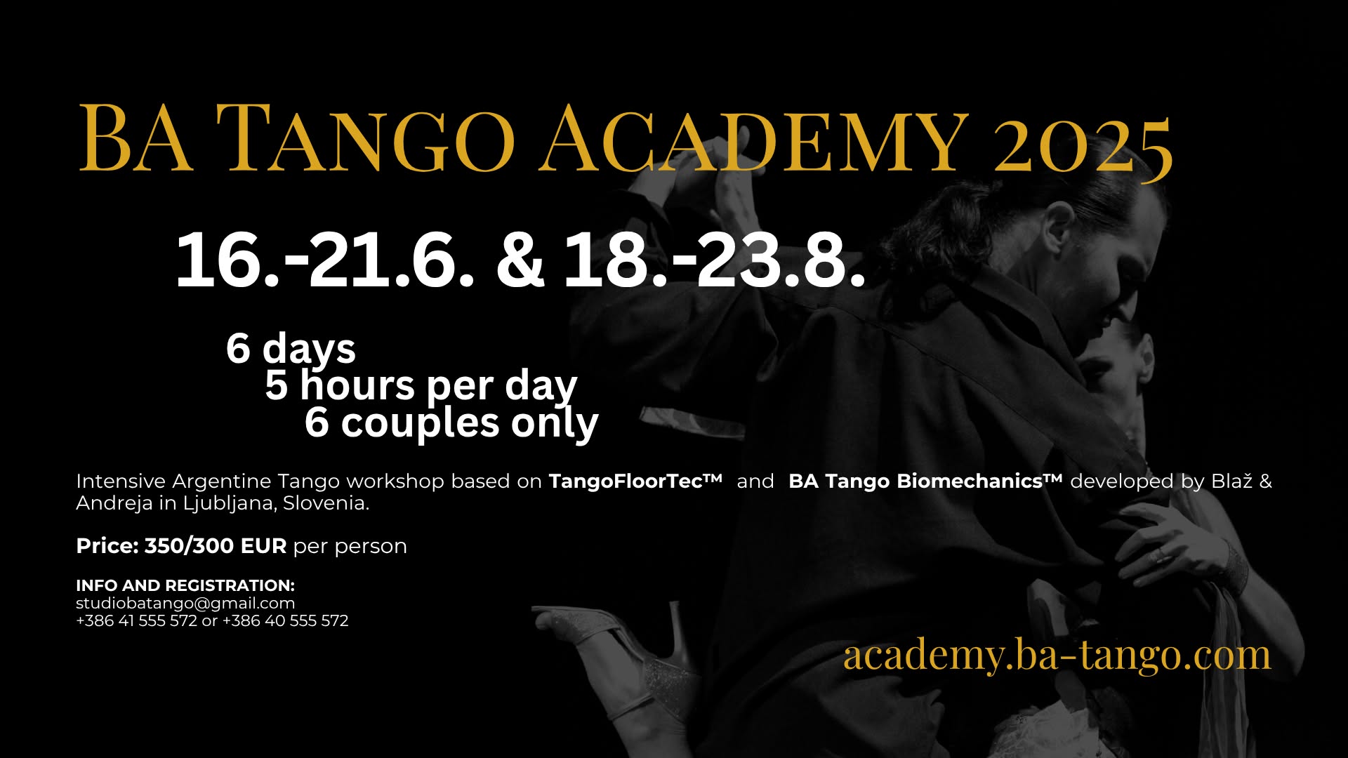BA Tango Academy 2025... in August v avgustu