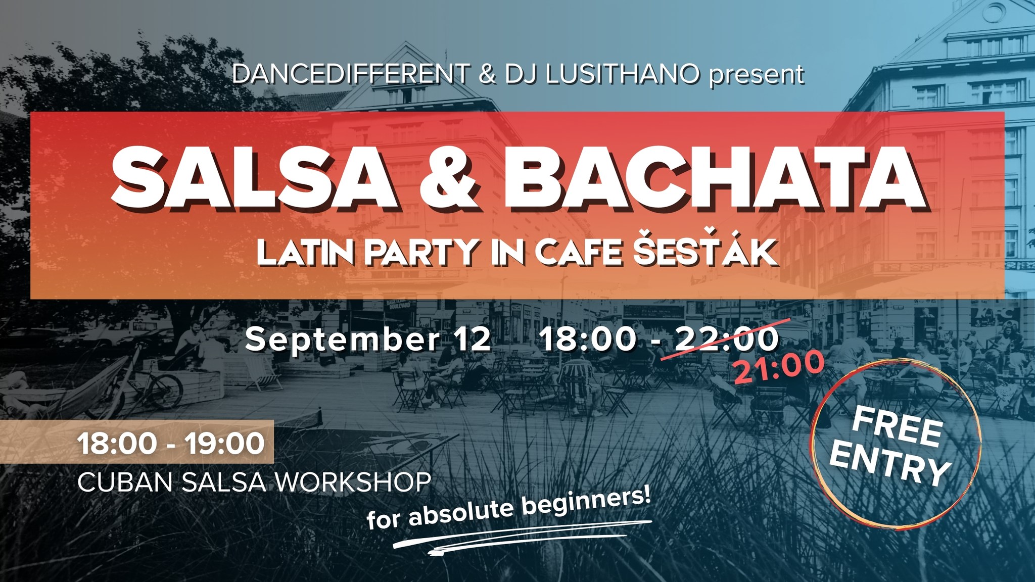 Cuban Salsa & Bachata Latin Party at Café Šesťák