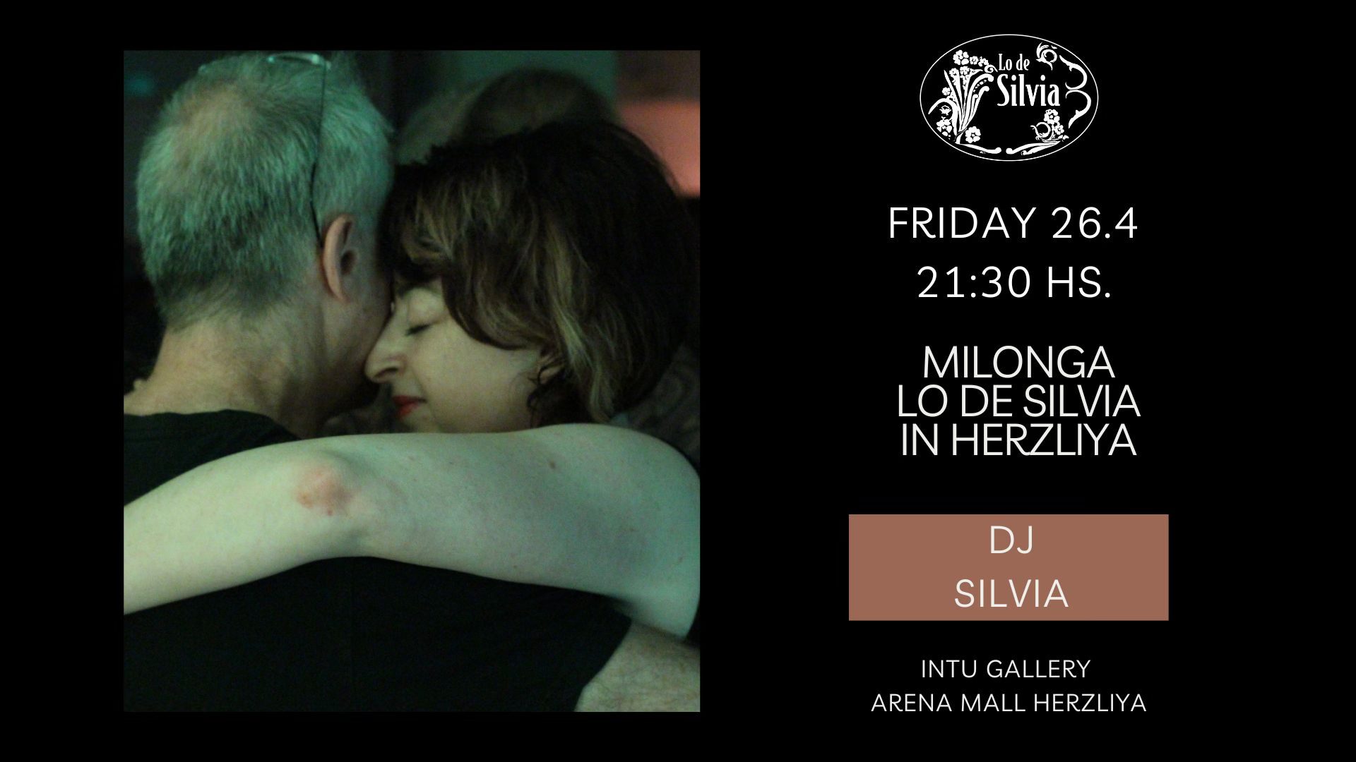 FRIDAY - Milonga Lo de Silvia in Herzliya!