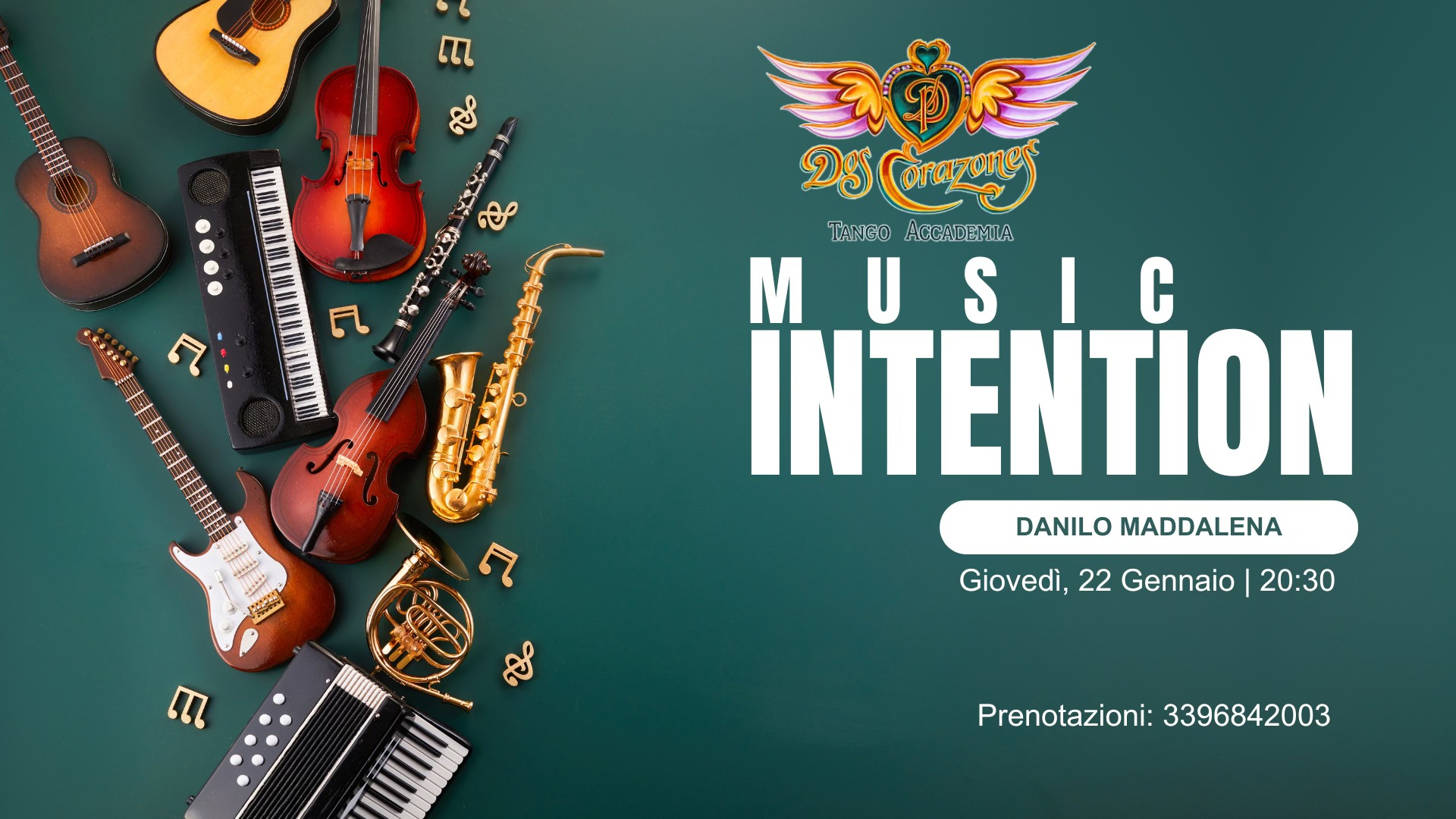 MUSIC Intention con Danilo Maddalena - 2 Corazones Tango Accademia Rimini