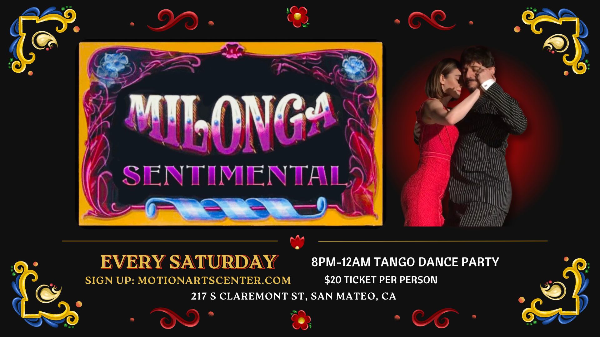 MILONGA SENTIMENTAL IN SAN MATEO!