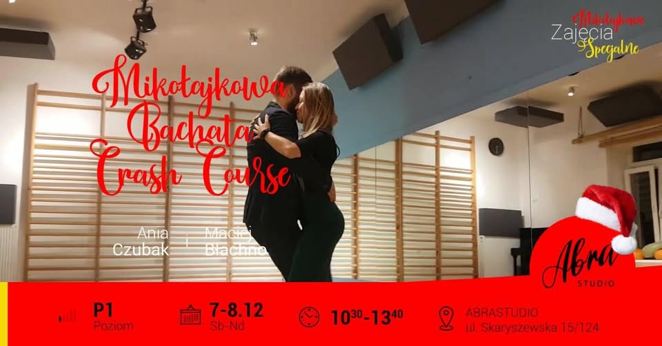 Mikołajkowa Bachata Sensual dla początkujących 10:30-13:40